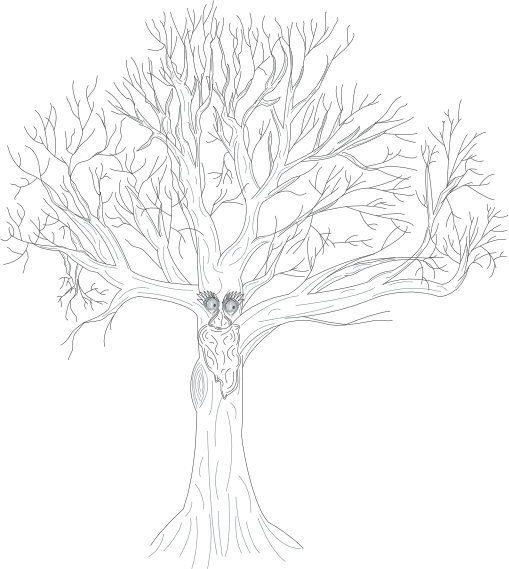 Reginald the Oak Tree with transparent background