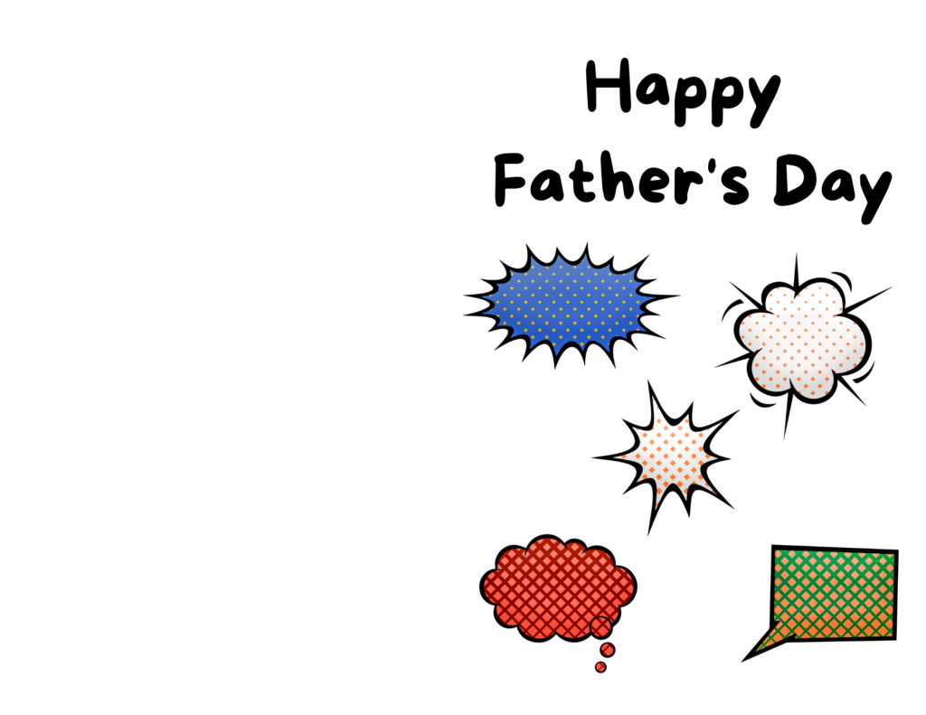 Happy Father's Day card cover