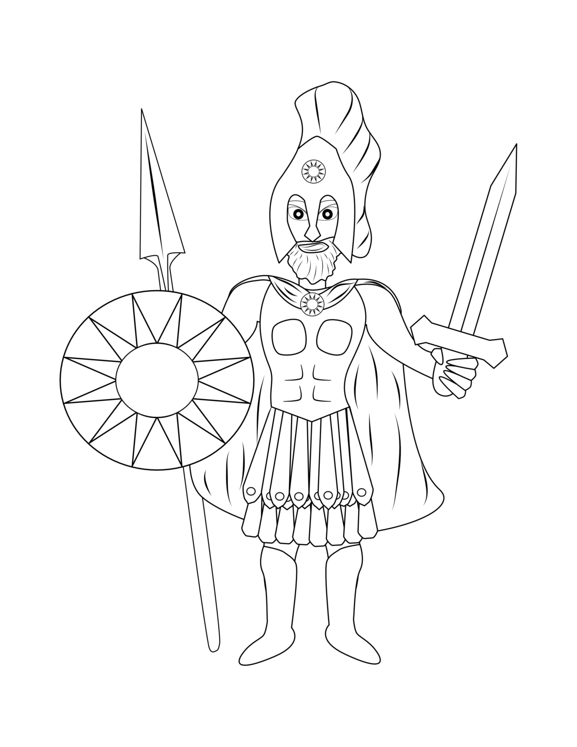 Decorate The Olympians Coloring Pages - Lit'l Lessons