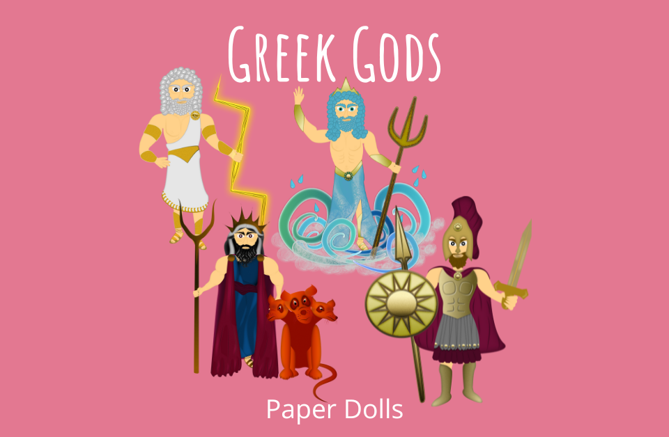 Greek gods paper dolls