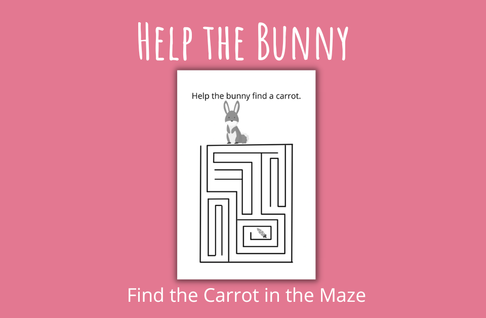 Help the Bunny find the carrot in the maze