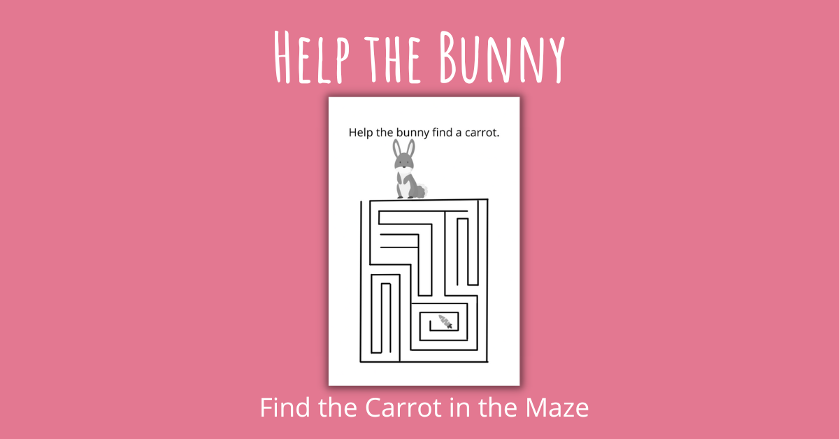 Help the Bunny find the carrot in the maze
