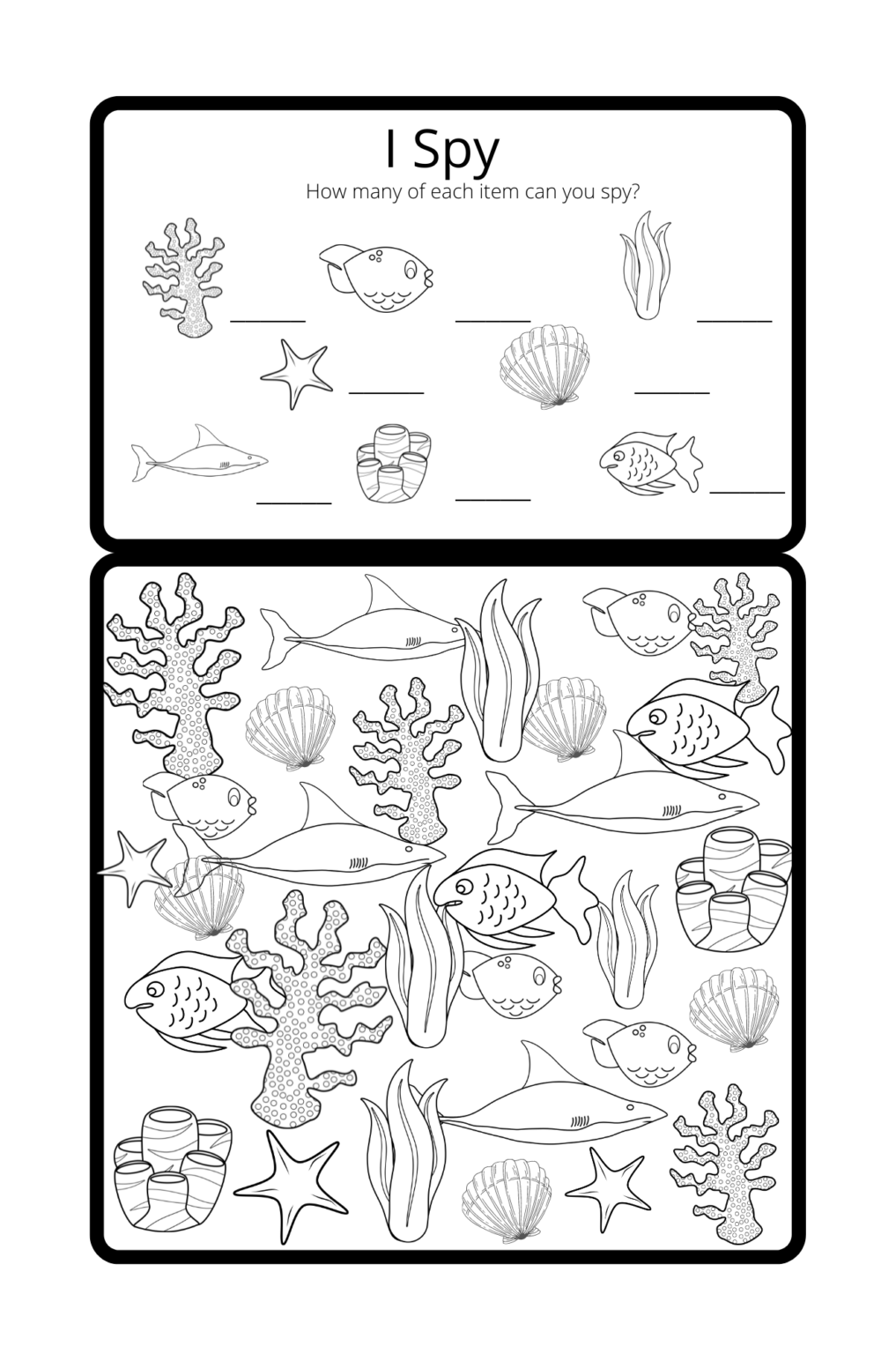 Life in the Ocean I Spy Activity: A Fun Way to Grow Observation Skills ...