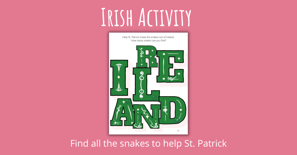 Irish Activity Find all the snakes to help St. Patrick
