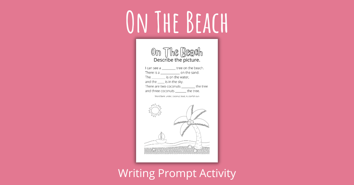 On the Beach Writing Prompt Activity