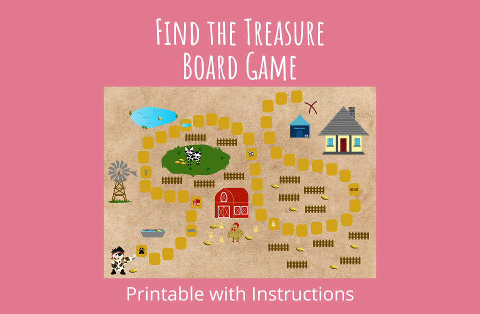 Find the Treasure board game with printable instructions