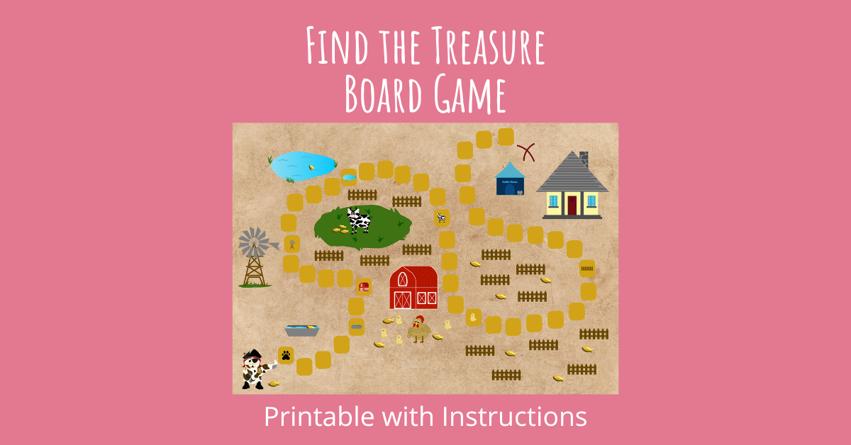 Find the Treasure board game with printable instructions