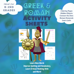 Greek and Roman Activity Sheets K-2nd grades