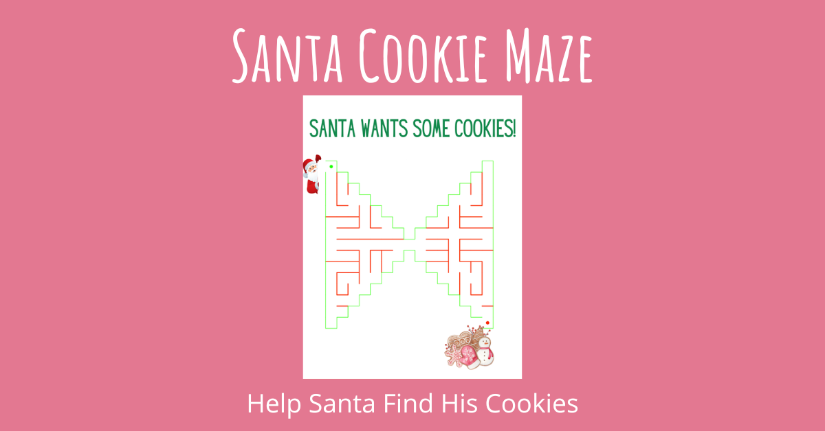 Santa Cookie Maze Help Santa Find His cookies