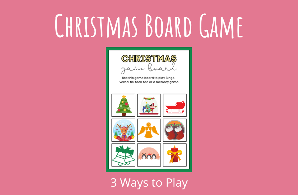 Christmas Board Game with 3 Ways to Play