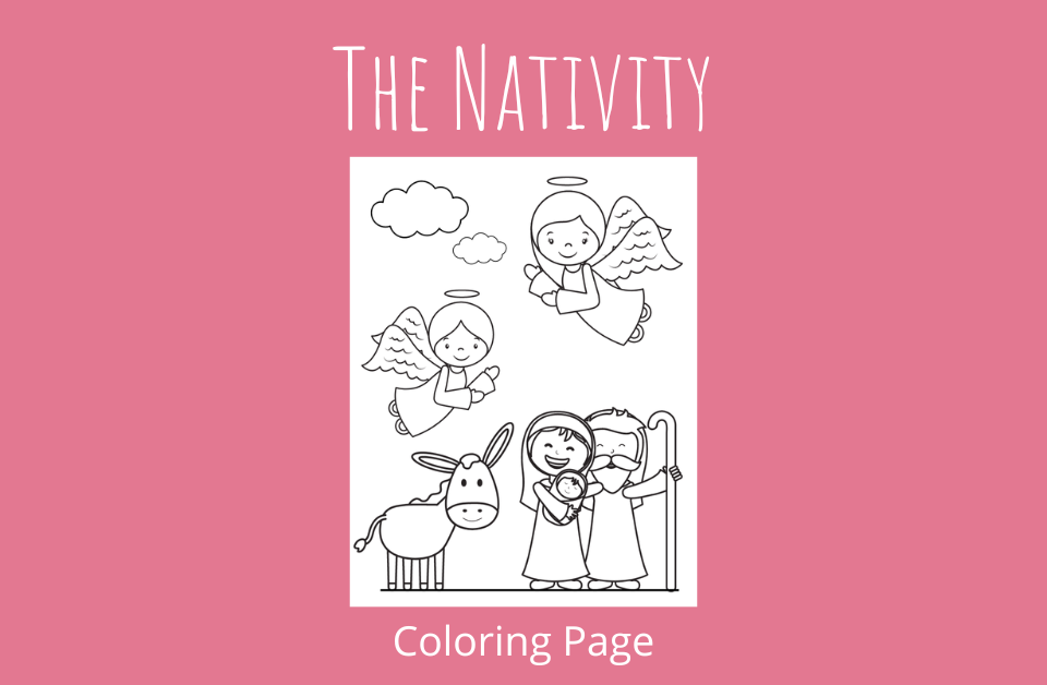 The Nativity Coloring Page