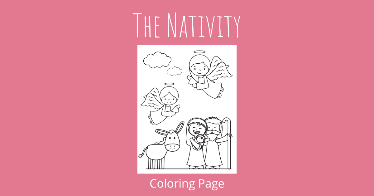 The Nativity Coloring Page