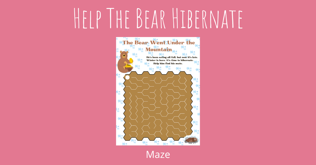Help the Bear Hibernate Maze for kids