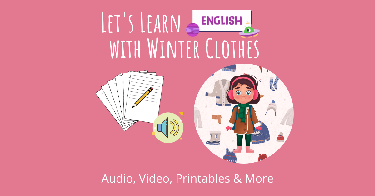 Let's Learn English with Winter Clothes