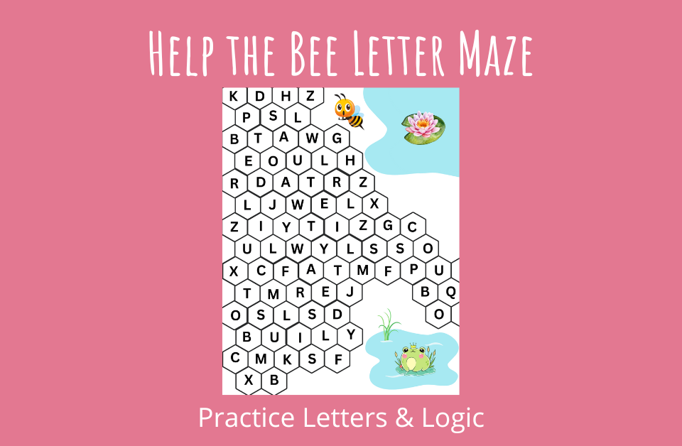 Help the Bee Letter Maze