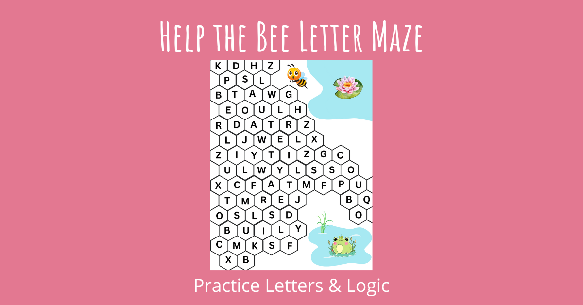 Help the Bee Letter Maze