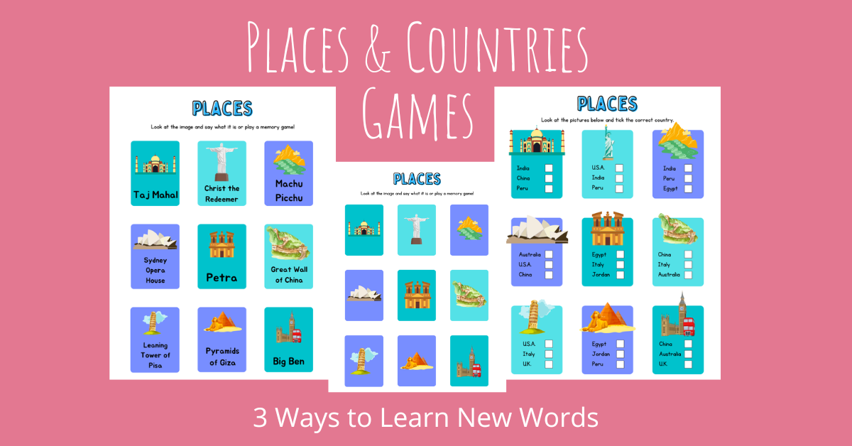 Places and Countries Games 3 Ways to Learn New Words