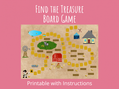 Find the Treasure board game with printable instructions